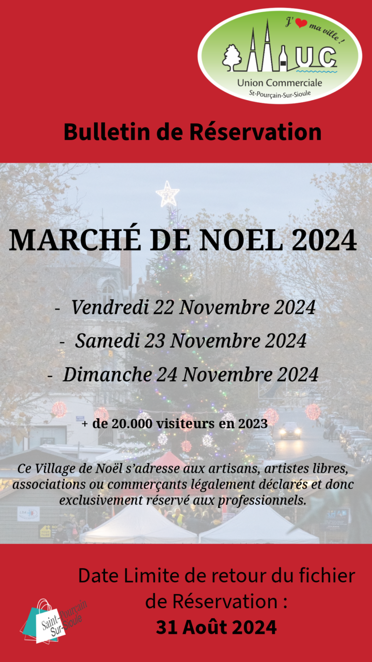 Inscription Marché de Noël 2024